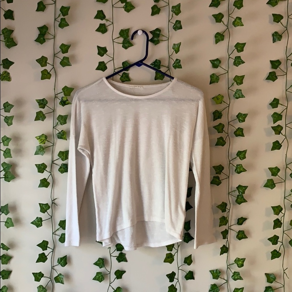white long sleeve shirt